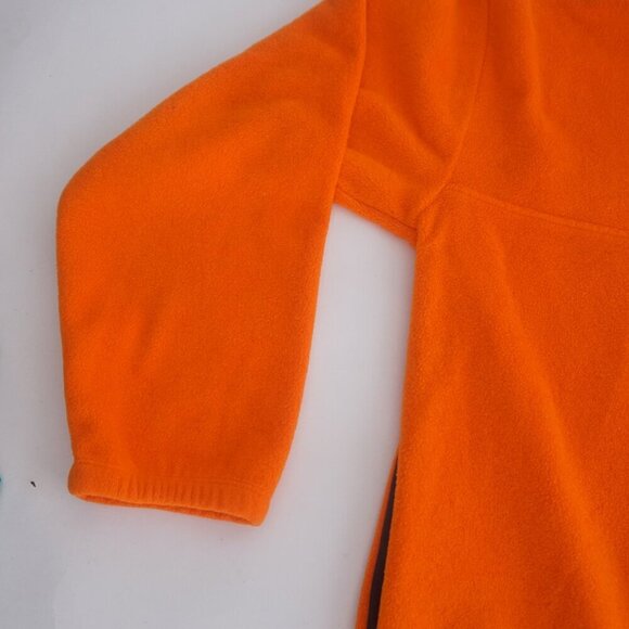 Vtg Tony Stewart #20 Orange Nascar Quarter Zip Fleece Sweater L By Competitors - Picture 8 of 11
